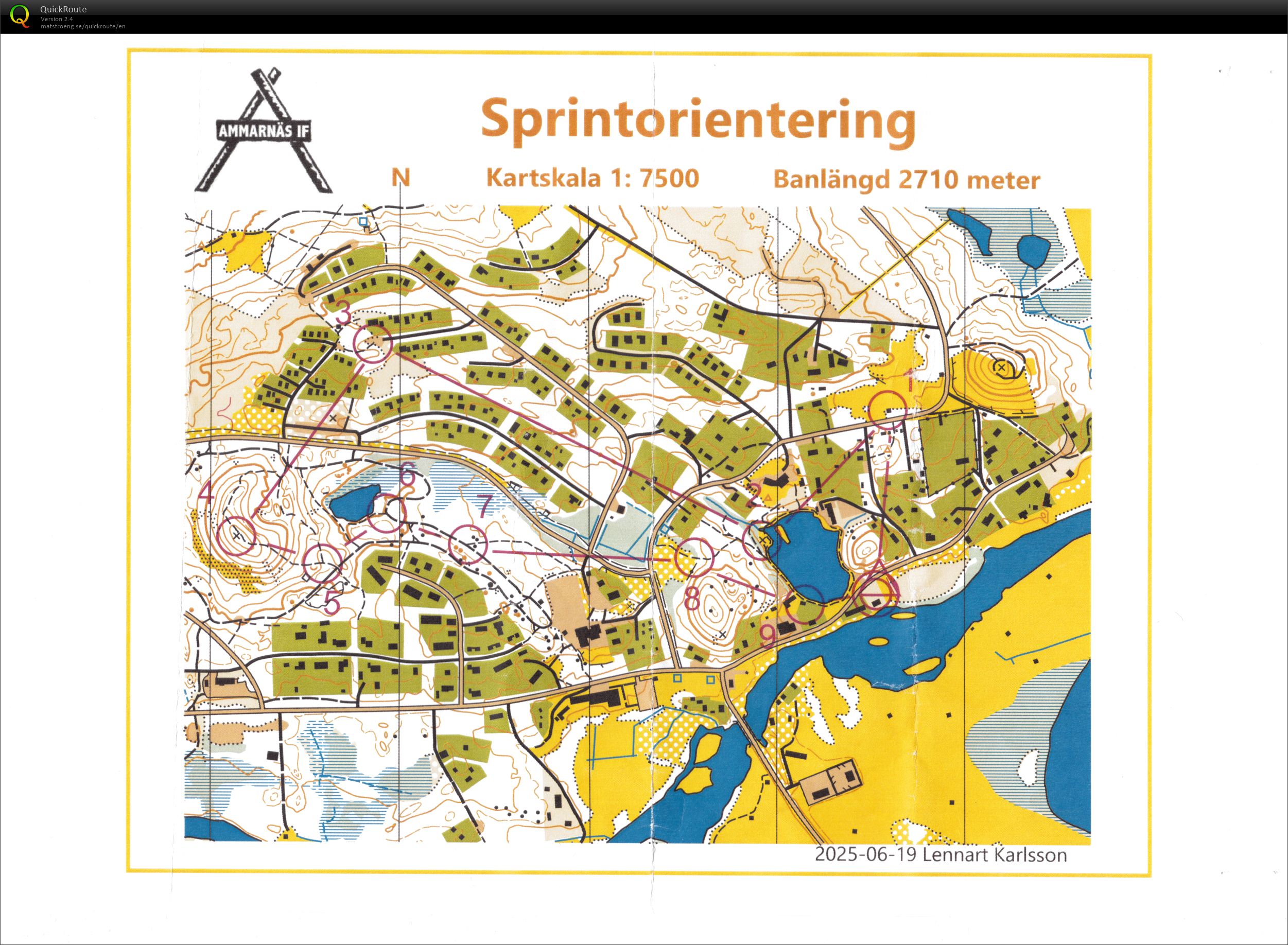 Sprintorientering i Ammarnäs 2025 (09/07/2025)