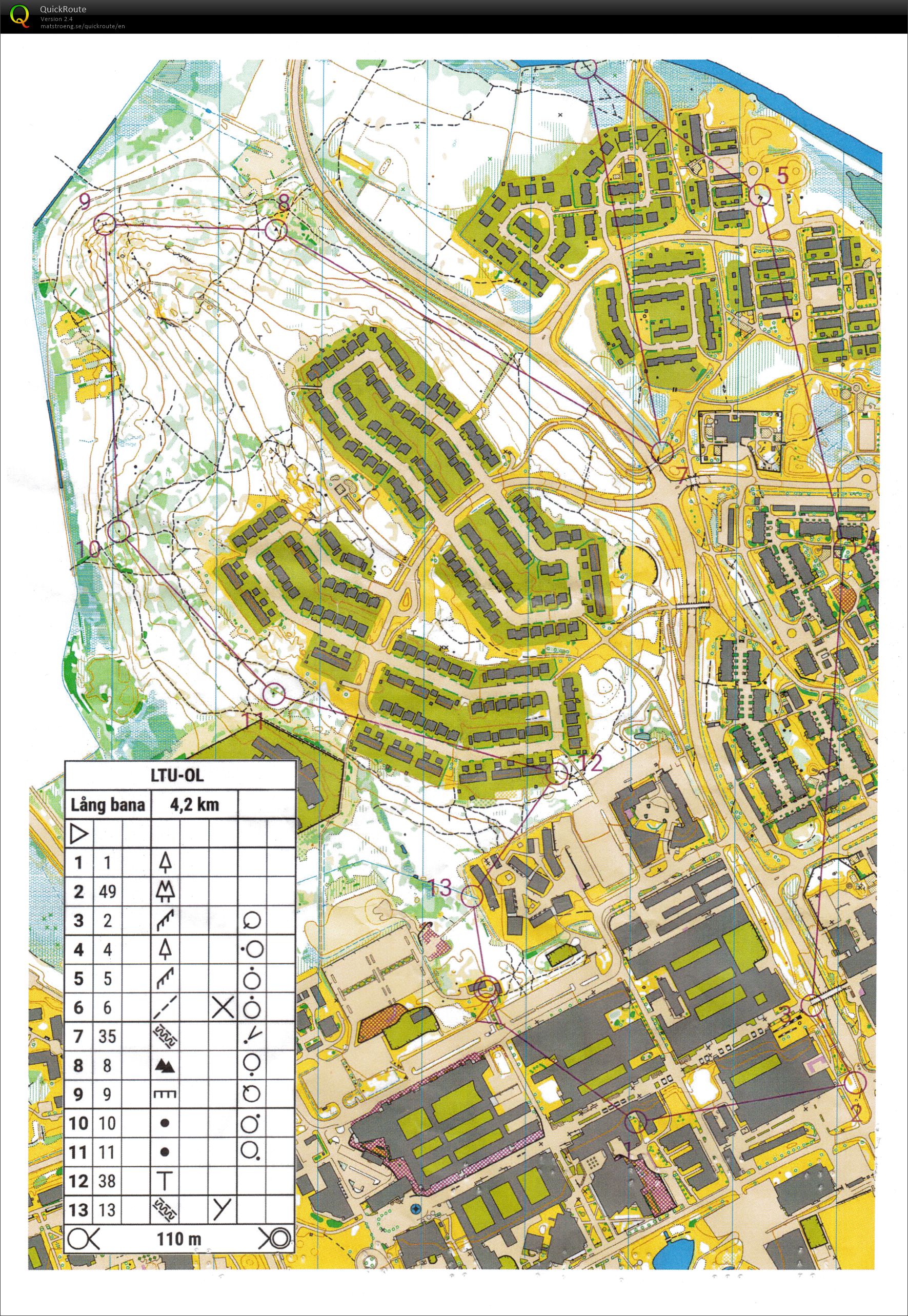 Universitetsorienteringen 2025 Etapp 2 (Lång 4200m) (08/09/2025)