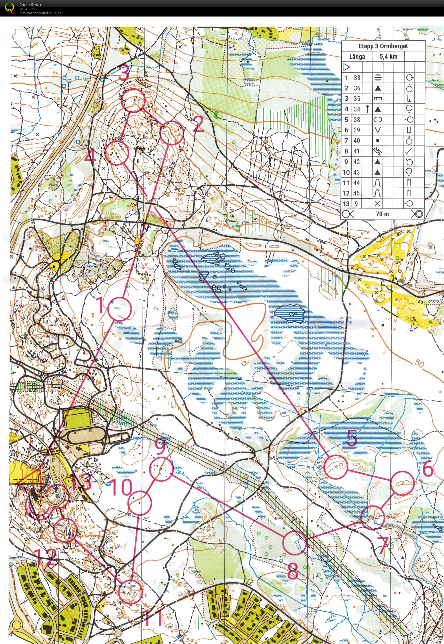 Universitetsorienteringen 2023 Etapp 3 (Lång 5400m) (18/09/2023)