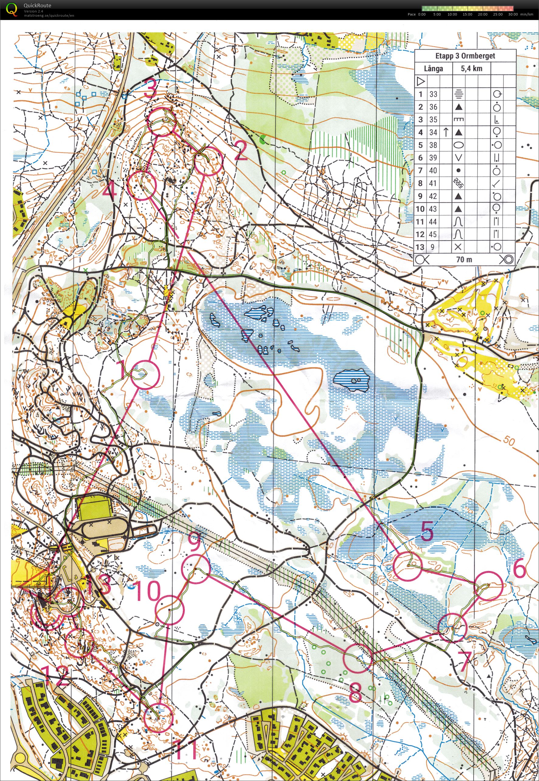 Universitetsorienteringen 2023 Etapp 3 (Lång 5400m) (18/09/2023)