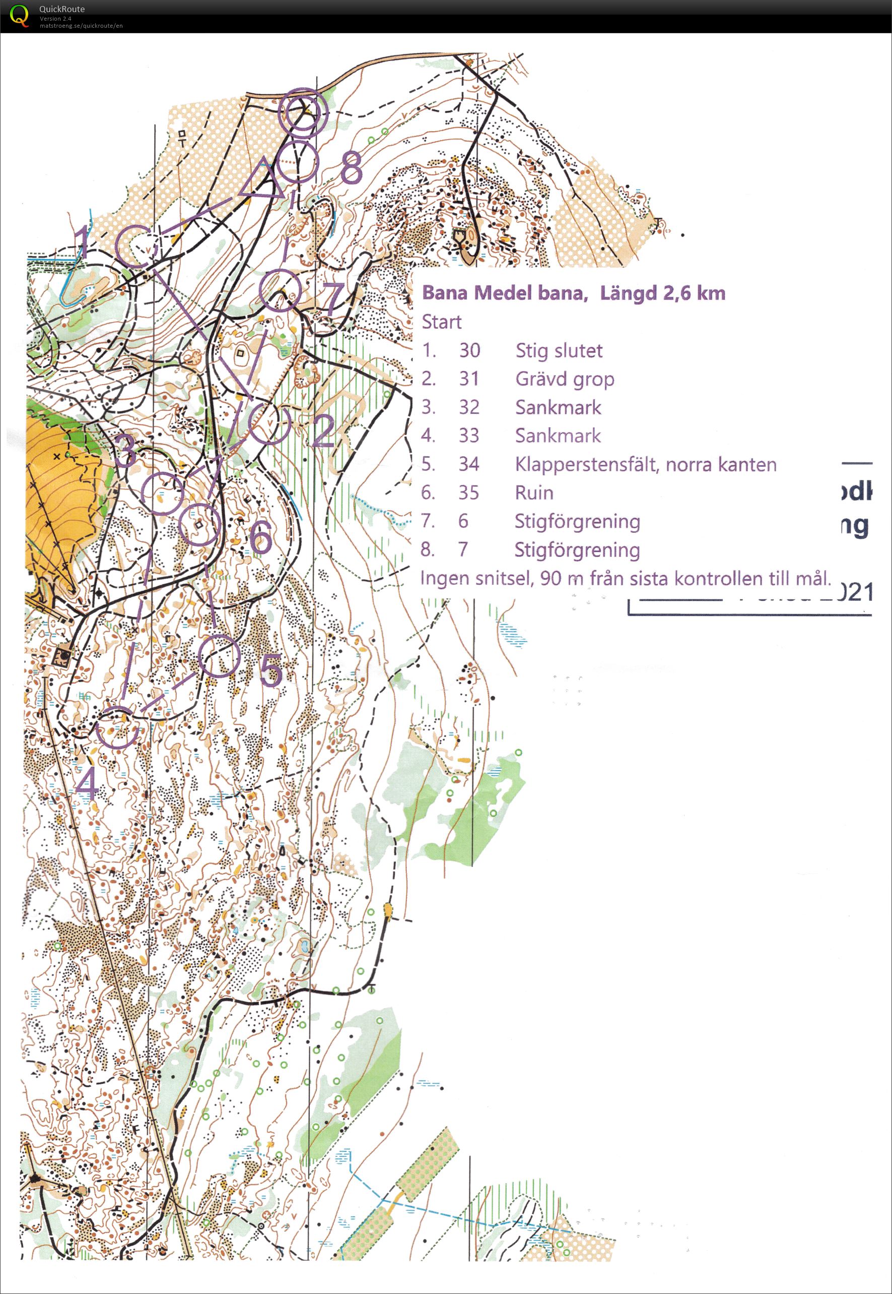 Universitetsorienteringen 2023 Etapp 1 (Mellan 2600m) (28.08.2023)
