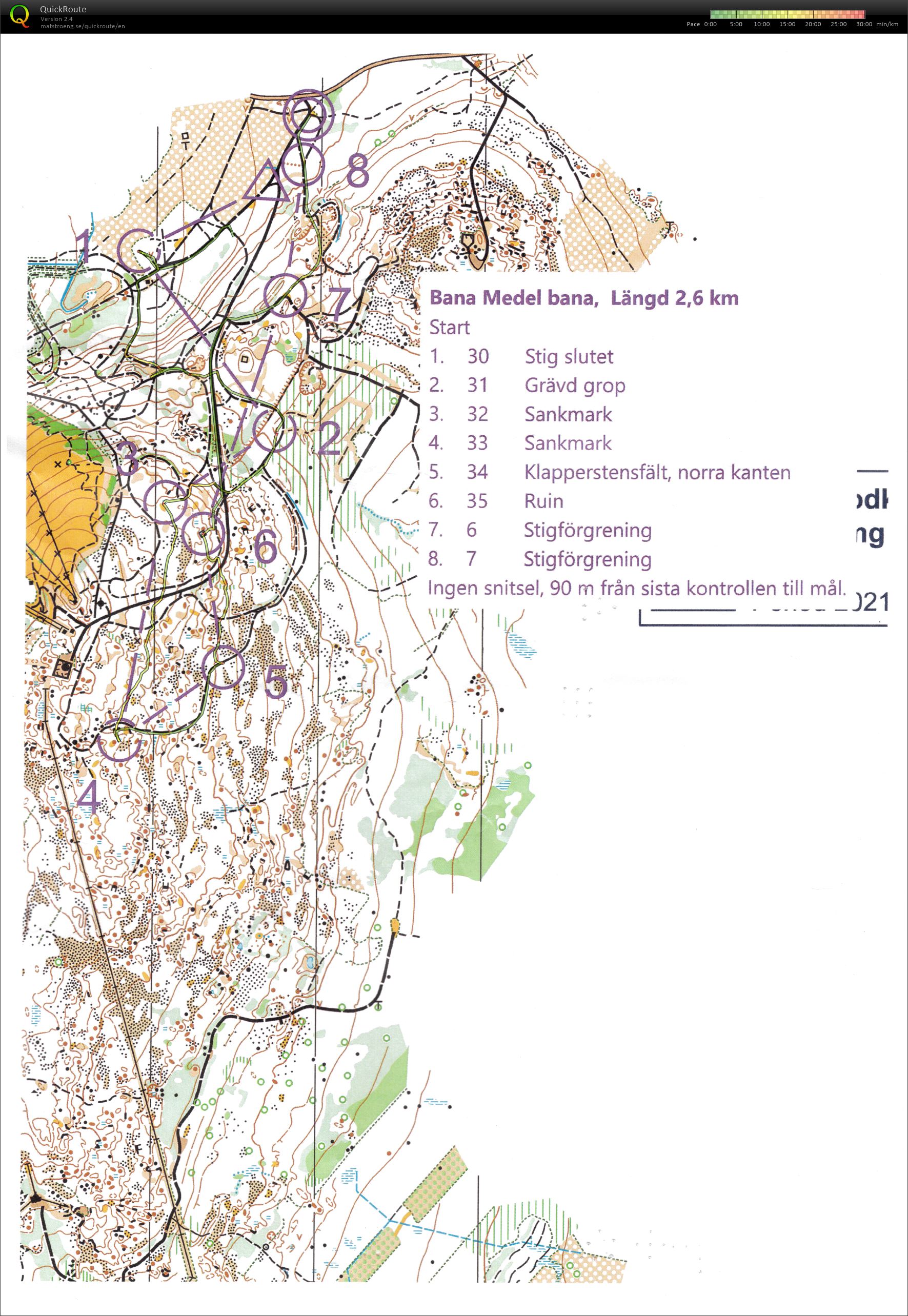 Universitetsorienteringen 2023 Etapp 1 (Mellan 2600m) (28.08.2023)